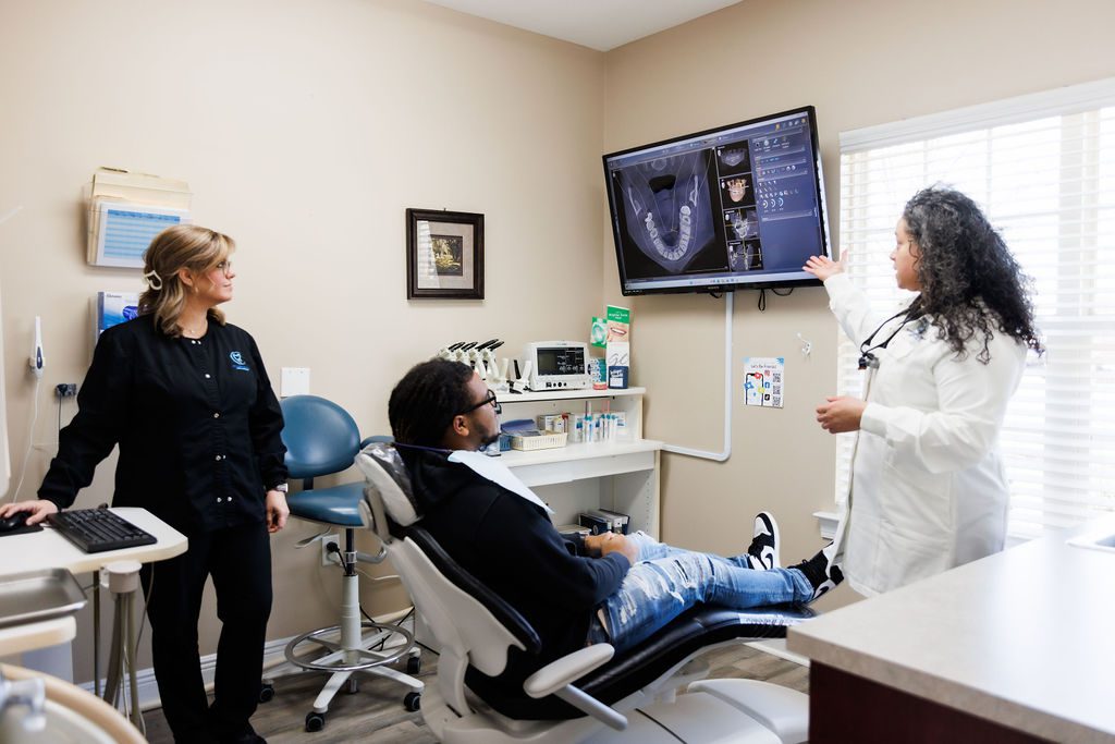 Comprehensive dental examination at Valdosta GA dental office.