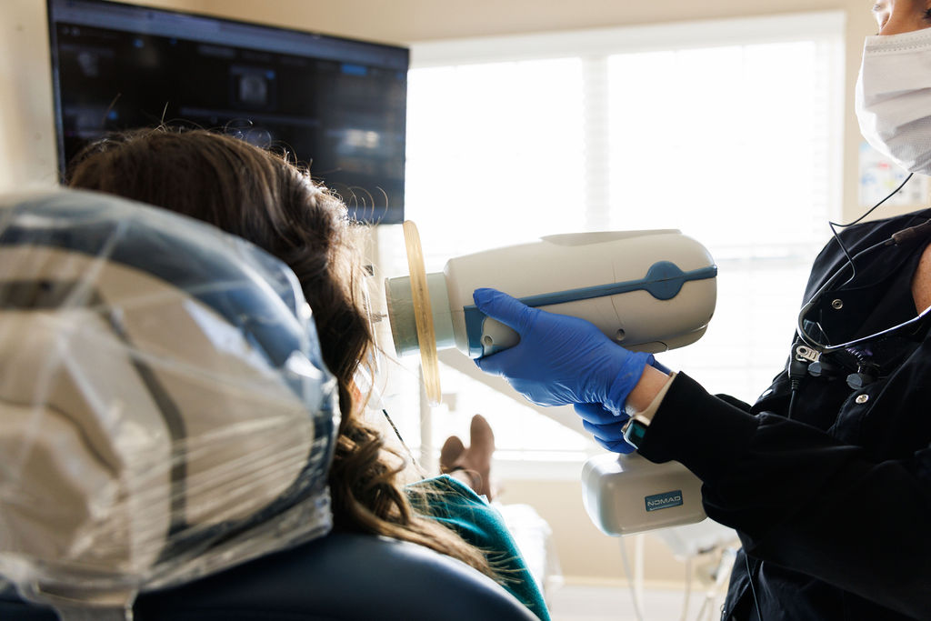 Digital dental X-ray imaging performed at Valdosta GA dental clinic.