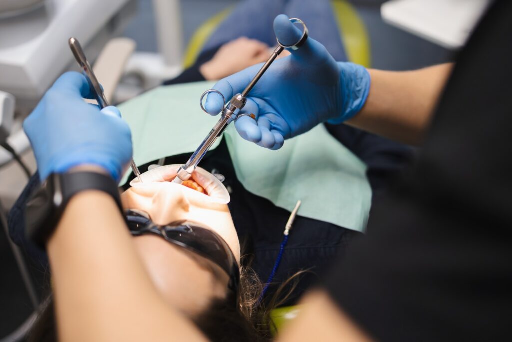 Best Dentist in Valdosta GA performing cosmetic dental treatment.